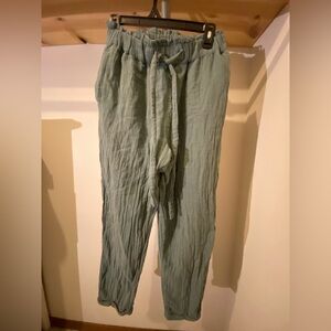 100 % Cotton Women’s SO Brand Green/Teal Casual Pants